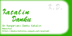 katalin danku business card